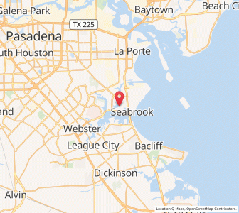 Map of El Lago, Texas