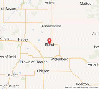 Map of Eland, Wisconsin