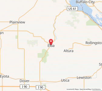 Map of Elba, Minnesota