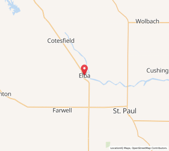 Map of Elba, Nebraska