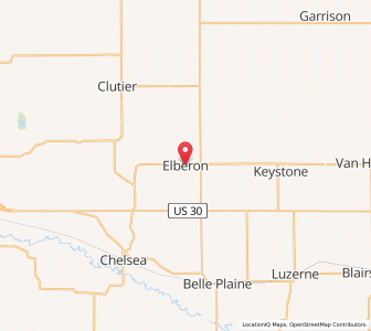 Map of Elberon, Iowa