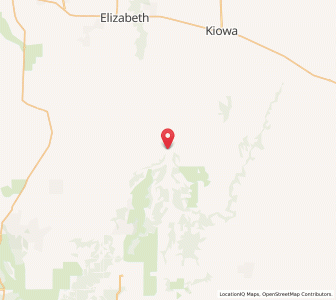 Map of Elbert, Colorado