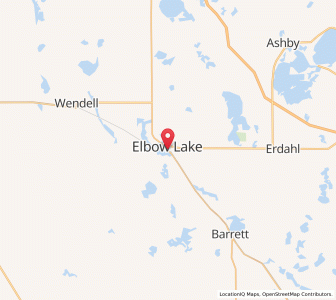 Map of Elbow Lake, Minnesota