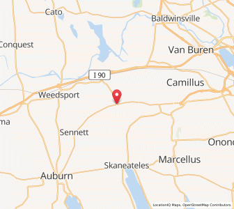 Map of Elbridge, New York