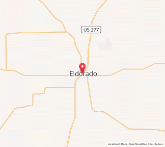 Map of Eldorado, Texas