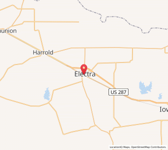 Map of Electra, Texas