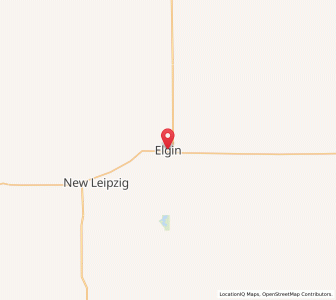 Map of Elgin, North Dakota
