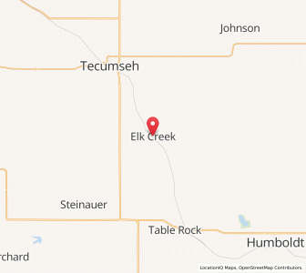 Map of Elk Creek, Nebraska