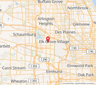 Map of Elk Grove Village, Illinois