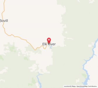 Map of Elk River, Idaho
