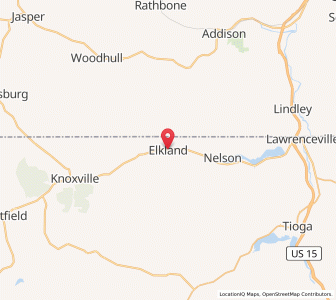 Map of Elkland, Pennsylvania
