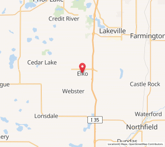 Map of Elko New Market, Minnesota