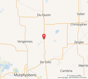 Map of Elkville, Illinois