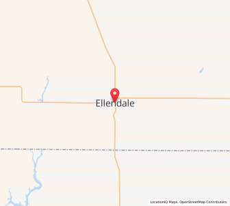 Map of Ellendale, North Dakota