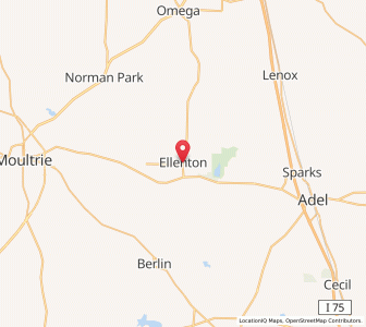 Map of Ellenton, Georgia
