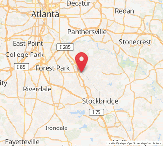 Map of Ellenwood, Georgia