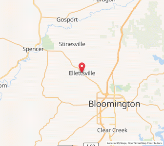 Map of Ellettsville, Indiana