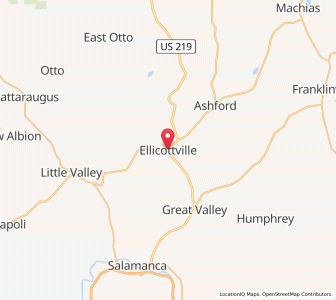 Map of Ellicottville, New York