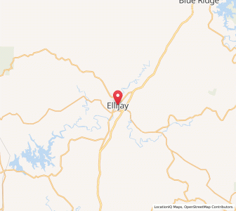 Map of Ellijay, Georgia