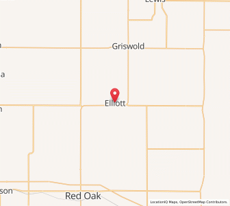 Map of Elliott, Iowa