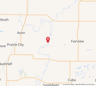 Map of Ellisville, Illinois