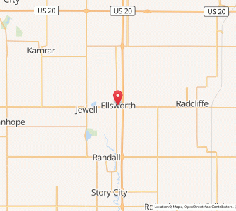 Map of Ellsworth, Iowa