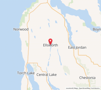 Map of Ellsworth, Michigan
