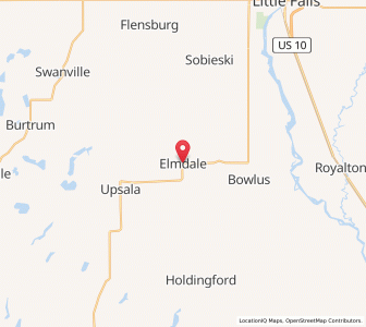 Map of Elmdale, Minnesota