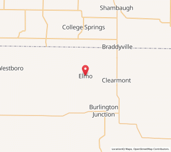 Map of Elmo, Missouri