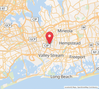 Map of Elmont, New York