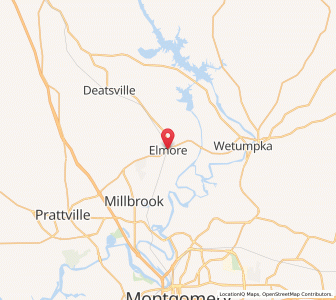 Map of Elmore, Alabama