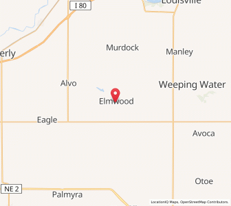 Map of Elmwood, Nebraska