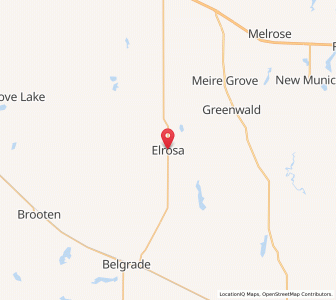 Map of Elrosa, Minnesota