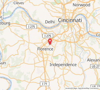 Map of Elsmere, Kentucky