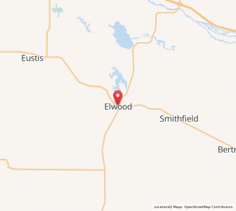 Map of Elwood, Nebraska