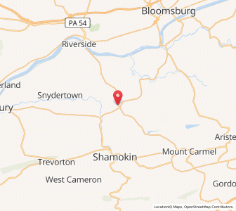 Map of Elysburg, Pennsylvania