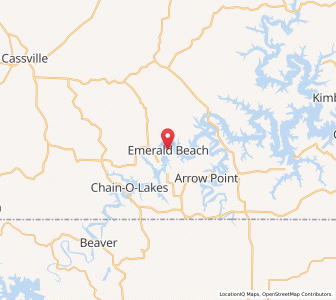 Map of Emerald Beach, Missouri