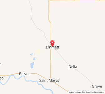 Map of Emmett, Kansas