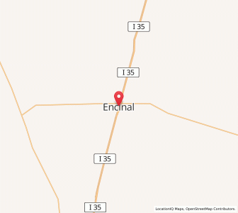 Map of Encinal, Texas