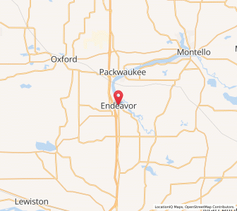 Map of Endeavor, Wisconsin