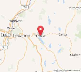 Map of Enfield, New Hampshire