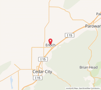 Map of Enoch, Utah