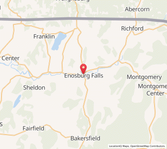 Map of Enosburg, Vermont