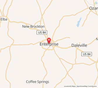 Map of Enterprise, Alabama