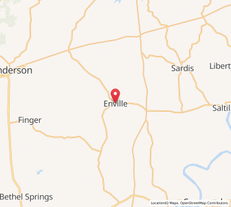 Map of Enville, Tennessee