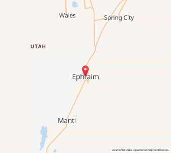 Map of Ephraim, Utah