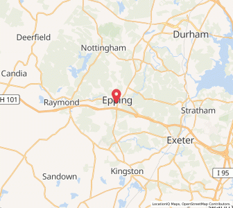 Map of Epping, New Hampshire