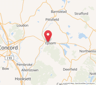 Map of Epsom, New Hampshire
