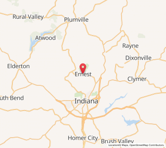 Map of Ernest, Pennsylvania