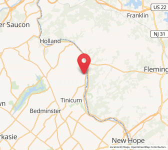 Map of Erwinna, Pennsylvania